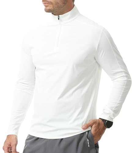Danfiki Maglietta Uomo Anti UV a Maniche Lunga Solare UPF 50+ Rash Guard Outdoor Surfing Camicia