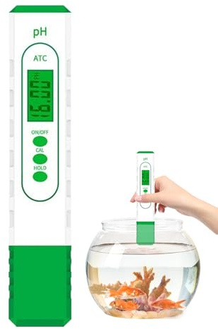 Hogvinnatil Lettore Acqua, Contatore per Piscina Acquario Bacino, Penna Tester Impermeabile Preciso per Casa, Acquacoltura, Spa e Giardinaggio Quotidiano