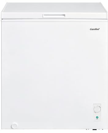 COMFEE' RCC202WH2EU(E) 198L Congelatore a pozzetto indipendente, Conversione tra congelatore e frigorifero, compressore inverter, Adatto per strutture esterne, garage e capanni, Bianco