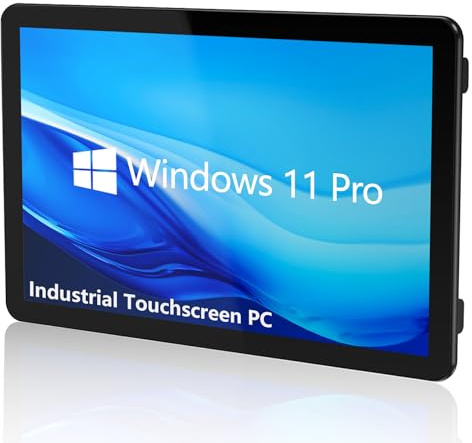 NORQIN Panel PC Industrial All-in-One de 21,5 Pulgadas con Pantalla Táctil,Monitor Capacitivo IP65,1920×1080 FHD,Windows 11 Pro,Wi-Fi/BT,para Kioskos y Automatización(10th Gen I7-1065G7,16G+256G)