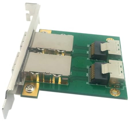 Hipzeepo Scheda Adattatore Dual Mini SAS 26p SAS-SFF-8087 A SFF-8088 Scheda Array Server PCI SAS36P-26P