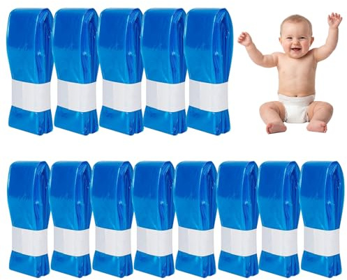 Vexnaro 13 Pcs Recharge Poubelle a Couches Sac Couche pour Gran Capacité Antibactérien Anti-Odeurs Multicouche, Compatible Avec Tous Les Types de Bac à Litière, Recharges Poubelle à Couches