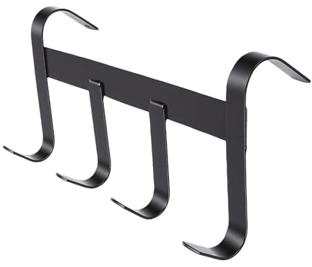 Agatige Estante Para Tachuelas Con 4 Ganchos Giratorios, Ganchos De Brida Colgantes De Hierro Portátiles De Pared, Perchas Para Tachuelas, Accesorios De Transporte Para Caballos, Remolque Para Granja