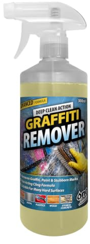 One Chem Graffiti Remover 500ml, Fast Acting Paint, Ink & Marker Remover for Brick, Concrete, Metal, Plastic, Wood & Stone Surfaces