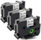 Labelkingdom TZ-251 24mm Schriftband Kompatibel Brother P-touch Bänder TZe-251 TZe251 24 mm Schwarz auf Weiß Etikettenband für Brother Ptouch Cube P710BT D600VP P700 P750W 2430 2730, 3er Packung