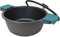 Arcos Serie Thera | Antihaft-Kasserolle | Aluminiumguss | Geeignet für jede Küche | Silikon-Griffe | Energiesparsystem | Spülmaschinenfest | Farbe Schwarz und Blau (32 cm / 9,3L)