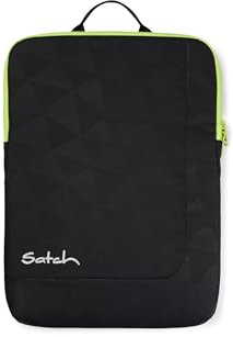 Satch Laptophülle für Laptops und Tablets bis 14, gepolstert, passend zum Schulrucksack Schwarz