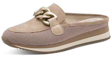 Jana Women's Softline Sabot 8-27360-46 Flat Sandals, Taupe, 9.5 Women