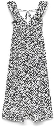 Vero Moda Vmjosie SL Ankle Frill Dress Wvn Ga Vmjosie - Abito alla Caviglia con Frill Donna (Pacco da 1)