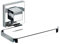 WENKO Vacuum-Loc Wand Toilettenpapierhalter Quadro, Halterung für Toilettenpapier, Befestigen ohne Bohren, Rostfreier Edelstahl, 14 x 6 x 11 cm, Glänzend