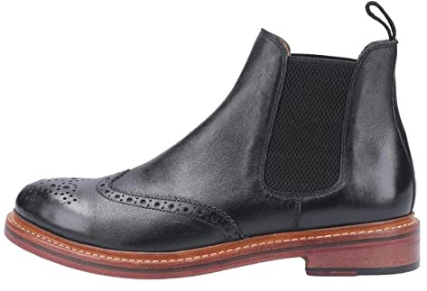 Cotswold Mens Siddington Leather Goodyear Welt Boot Black Size UK 12 EU 46