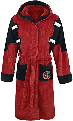 Dead pool Dressing Gown Mens Bath Robe (Large), Red (PC37089)