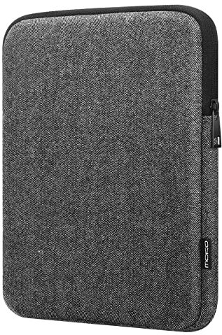 MoKo Schutzhülle für Tablet 9-11 Zoll, kompatibel mit iPad Pro 11 2021/2020/2018, iPad 9th 8th 7th Gen 10,2, iPad Air 4 10,9, iPad Air 3 10,5, Tab S8 11 Zoll, Tragetasche, Schwarz & Grau