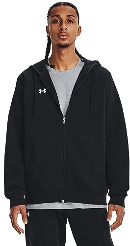 Under Armour Herren UA Rival Fleece FZ Hoodie, Fleece Zip Up Hoodie, weich gebürsteter Herren Pullover mit durchgehendem Reißverschluss