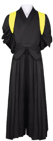 COSDREAMER Japansk samurajkimono för män, hakama-uniform, traditionell Aikido Kendo kampsportkostym