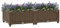 NITCA Pflanzenkübel Polypropylen Blumenkasten Braun Blumentopf 80 x 40 x 23 cm Hochbeet Polypropylen Pflanzgefäß Pflanzkübel Terrasse Blumenbeet Kräuterbeet Balkon