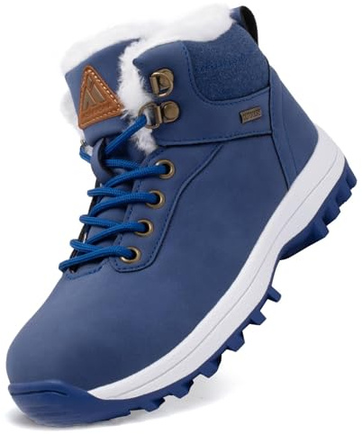 Mishansha Botines Niña Invierno Botines Niño Nieve Impermeables Botas Trekking Senderismo Zapatos Invierno Zapatillas Nieve