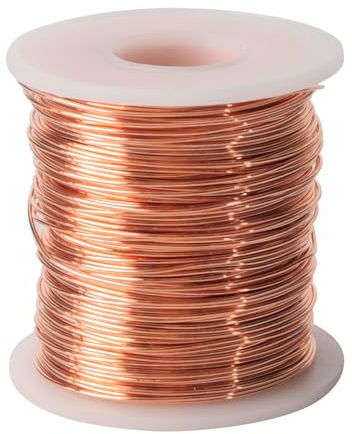 Yuesuu 330ft Pure Copper Wire, 20 Gauge/0.8mm,1 Pound 99.9% Soft Copper for Jewelry Making Beading,Gardening & Plant Growth