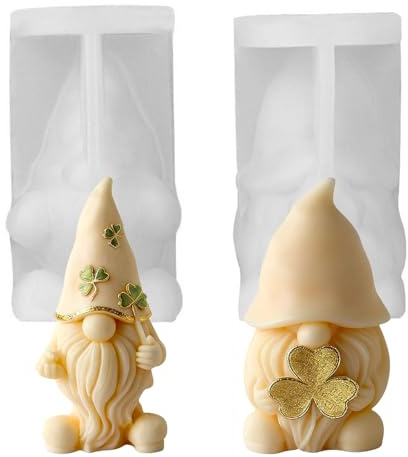 YXHZVON 2 Pièces en Silicone Arbre de Noël, Moule à Bougies 3D, Époxy pour Artisanat de Bougies, Savons, Aromathérapie - Antiadhésif