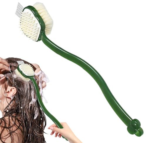 Mppchhn Estropajo Para Ducha De Espalda | Cepillo De Baño Con Mango Largo Para La Espalda Y El Cuerpo | Herramienta De Limpieza Con Uñas Antideslizantes Para Lavado De Pelo En Ducha Para Adultos Y