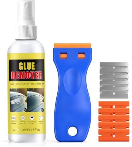NoxGule Quita Pegamento Adhesivo, Removedor de Pegamento, Esenta Eliminador Adhesivo Spray, Elimina Rápidamente Etiquetas, Pegatinas y Residuos de Adhesivo, Apto para Uso Doméstico, Coche, 120ml