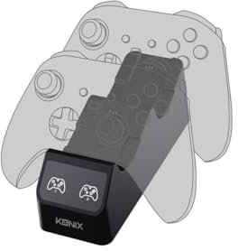 Konix Mythics Doble estación de Carga para mandos Xbox Series X|S - 2 Pilas Recargables de Alta Capacidad Incluidas - Negro