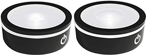 EUSTUMA LED-Licht-Basis Non-Slip Runde Display-Ständer Für 3D Kristall Glas Kugel Kunst Mit Sensitive Touch Schalter, Mehrere Farben Display, Urlaub Party Dekoration.1 Flacher Sockel 1 konkaver Basis