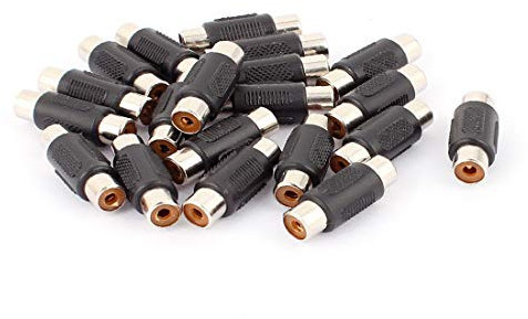 New Lon0167 20 Pcs Single RCA Phono Coupler Female to Female Audio Converter Adapter(20 Stück Einzel-Cinch-Cinch-Stecker auf Buchse Audio Converter Adapter