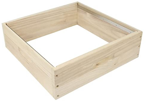 Dadant US Honigraum Zarge mit Auflageschienen aus Massivholz für Dadant US Beute Imkerei Rähmchen Bienen, exkl. Rähmchen