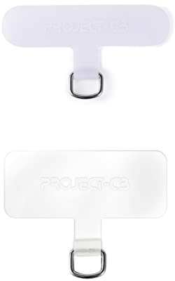 project-cb Enganche Móvil Colgar 2, Accesorios Móvil Colgante, Cuelga El Móvil Con Una Almohadilla, Enganche Para Móvil Transparente(Blanco y Transparente)