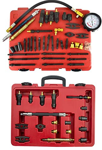 Kompressionstester Druckverlust Prüfer Tester 0-40 bar für Benzin Diesel Motoren Benzin & Diesel Motoren Kompressiontester