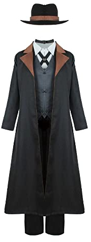 OSIAS Ensemble de costumes Nakahara Chuuya - Réplique de qualité supérieure avec un dimensionnement précis(S)