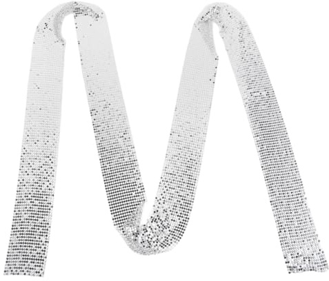 SOIMISS gnistrande metallhalsduk halsdukar för kvinnor kreativa presenter silversmycken smycken halsband glitter fluga halsband halsduk glänsande halsduk lång tillbehör, 140 * 6cm,