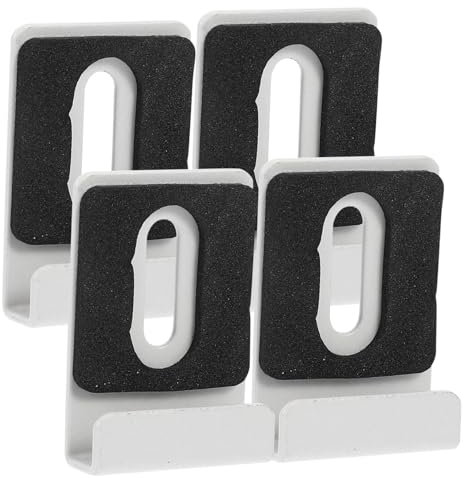 Gadpiparty 4pièces Support Miroir Avec Colle Adhésive Clips De Pour Miroirs Sans Cadre Fixation Pour Maison Et Bureau