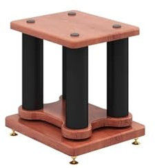 Soportes de madera para altavoces de escritorio y satélite de cine en casa con diseño hueco para mayor estabilidad, 1 pieza (30 x 35 x 30 cm)