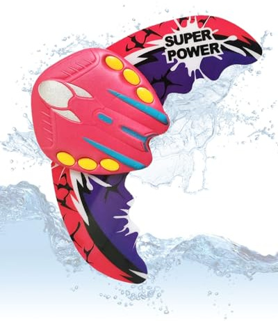 WINXMIN Vattenleksak för barn, 1 styck poolleksak, simbassäng dykleksak, sommar poolparty gåva, dykleksaker för barn, poolfiskleksak, justerbar hastighet, röd