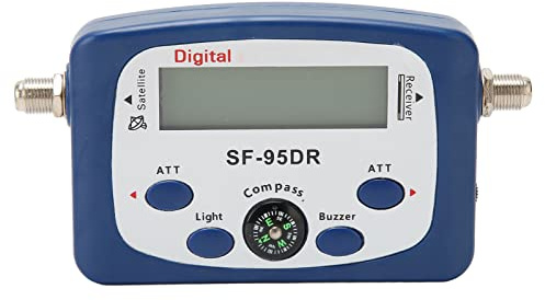 PolyGen Satellite Finder pour systèmes LNB/récepteur, Compteur de Force du Signal d'antenne TV 950-2150 MHz avec Boussole et tonalité Audio pour Camping-Car et Camping