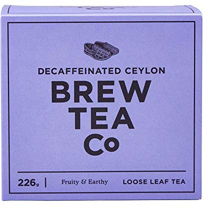 Brew Tea Co Decaffeinated Ceylon Loose Leaf Tea, 226 g