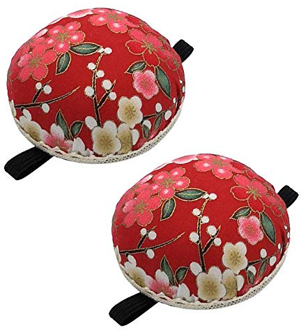 2 Pack Pin Cushions for Sewing Wrist Pin Cushion with Elastic Band