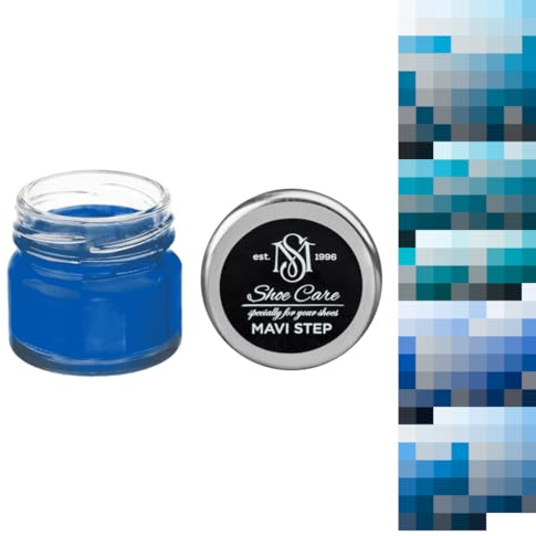 Blaue Cremefarbe für Wildleder und Nubuk – Blaue Farbcreme – Erstellen Sie individuelle Farbabstimmung durch MAVI STEP