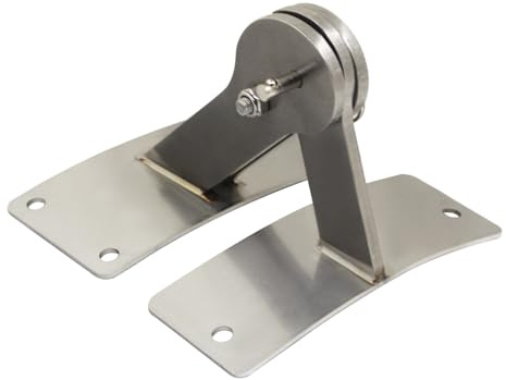 Scharnier für Grill Deckel Edelstahl schwerlast Räuchertonne Grilltonne Draussen Holzkohlegrill Deckelscharnier Räucherofen Kugelgrill Scharnier für Kugelgrill Deckel (Edelstahl 304)