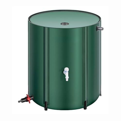 Rain Barrel Kit - Collapsible Outdoor Water Collector with Spigot and Lid for Efficient Rainwater Storage