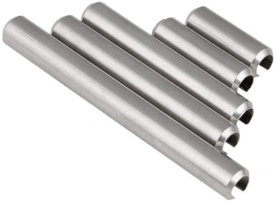 Perni a molla scanalati in acciaio inossidabile, Perni for involtini primavera con intaglio, acciaio inossidabile 304, confezione da 10, dimensioni multiple(30mm,M2)