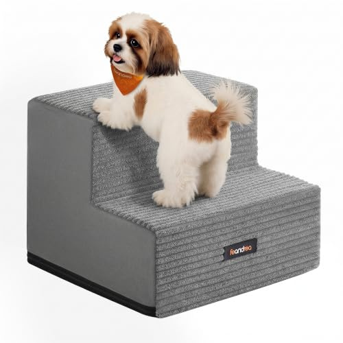 Feandrea Escalier pour Chien et Chat, 2 Marches, 30 x 38 x 28 cm