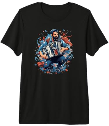 Accordéoniste Accordéon-Musicien Shantys-Musique Accordéon T-Shirt Haut de Gamme