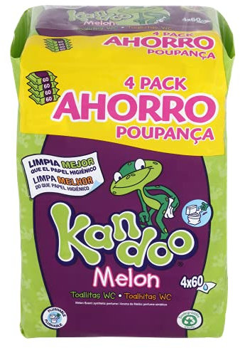 Kandoo Toallitas Melon 4X60