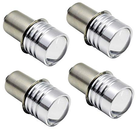 Ruiandsion 4pcs P13.5S LED Torch Light Bulb 1.5W 150LM 6V LED Upgrade Bulb Replacement for Torch Flashlight Headlight Lantern,White