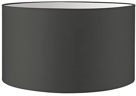 Home Sweet Home Moderner Lampenschirm Bling | Zylinder |40/40/22cm | Anthrazit | Stoff-Lampenschirm aus Baumwolle | für E27 Lampenfassung | RoHS-geprüft | geeignet für Stehleuchte