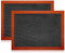 Silicone Baking Mat, 2PCS Non Stick Nonslip Cooking Mat, Reusable Baking Sheet Liners, BPA Free Heat Resistant Professional Silicone Mat for Baking Cookies/Pastry/Macarons/Pizza, Black (40 X 30cm)