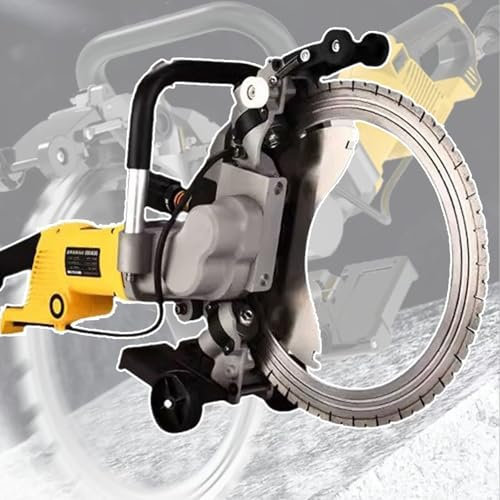 lwjunmm Rozadoras Eléctrica 5000W,Ranuradora de Pared 2200 RPM/min,Cortadora de Sierra Circular,Sierra cortadora de hormigón,para Cortar Ladrillos